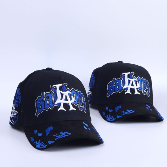 DandyHats Other - NWT Sad Boy Angel Azul by Dandy Hats x Junior H – Embroidered Snapback